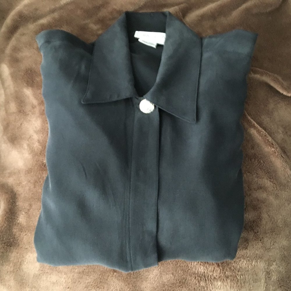 Silk Studio Black Silk Blouse